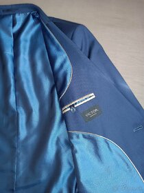 Tmavo-modré oblekové sako VICTOR - 5