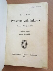 Karol May: Posledná vôľa Inkova - Tranoscius 1942 Slovensky - 5