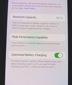 iphone X, 256GB, stav baterie 82 percent - 5