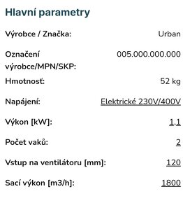 Predám odsavanie pilin Urban Ú 2000 duo - 5