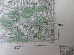 Mapa Turzovka, Čadca, Kysucké N. Mesto, Staškov 1945 - 5