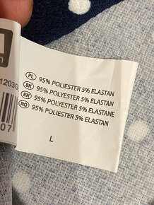 nové úpletové bodkované šaty veľ. 40 zn. TXM - 5