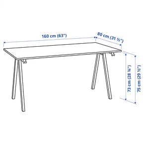 Ikea TROTTEN 160x80 cm - 5