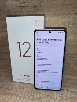 Predám Xiaomi 12 5G 8/256GB Top stav - 5