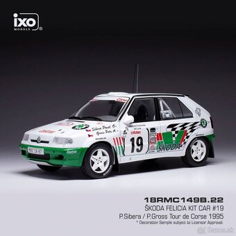 Modely Škoda Rallye 130 a Felicia Kit Car 1:18 IXO - 5