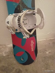 140 cm pekny damsky / dievcensky snowboard WESTIGE + viazko - 5