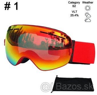 Zrkadlové lyžiarske okuliare UV400, Anti-fog UNISEX aj deti - 5