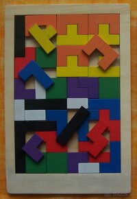 Drevena skladačka + Puzzle Vintage - 5