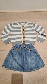 Dievčenská rifľová sukňa + sveter č.98 - 5