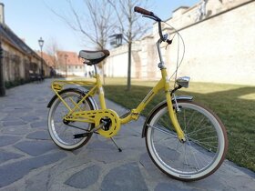 Predám skladací bicykel Camping 20 žltý - 5