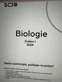 scio testy - biológia/biologie, chémia/chemie, všp - 5