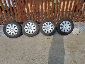 Predám Plechové disky na Zimných Pneumatikách 195/65R15 5x11 - 5