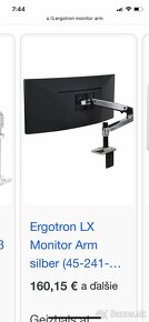 ERGOTRON Monitor Arm strieborné - 5