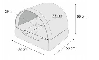 Domcek / pelech pre psa alebo macku - 5