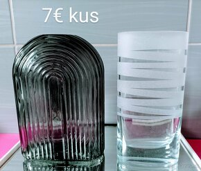 Retro sklenené vázy, dóza - 5