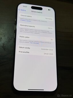 Predám Apple IPhone 16 PRO 128GB Dezert Titan Stav nového - 5