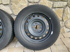 Plechové disky 6,5 J x 16 + pneu 205/60 R16 zimné - 5