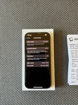 iPhone 16 PRO 256GB - ZÁRUKA - KOMPLET - 5