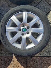 ALU ŠKODA 5X100 195/55 R15 letné pneu - 5