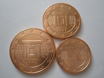 1,2,5 eurocenty ,euromince,euro,€ centy - UNC. - 5