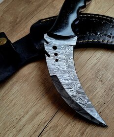 lovecký Damaškový nôž KARAMBIT 23,5 cm ručně vyrobeno - 5