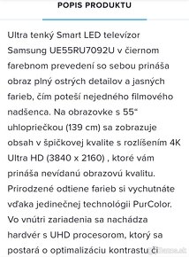 Samsung Smart tv UE55RU7092U 4K - 5