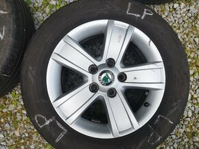 ORIGINÁL ELEKTRÓNY ŠKODA 15" s LETNÝMI PNEU NOKIAN - 5