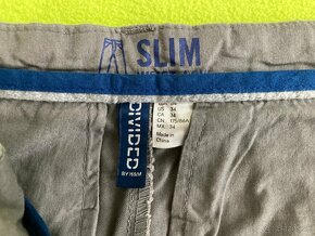 Nohavice H&M slim - sivé - 5