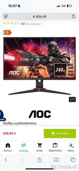 AOC 240hz herný monitor - 5