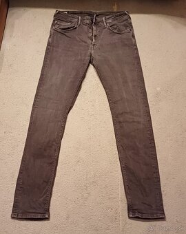 Pepe Jeans tmavošedé slim fit strečové - 5