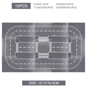 Lego podložka 32x32, 50x50, farebne, cesta - 5