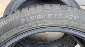 2x zimní pneu KUMHO 215/50 R18 , r.v. 2020 - 5