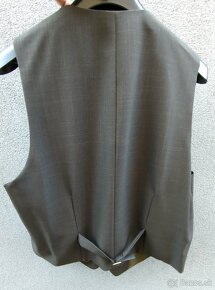 Pánsky oblek antracitovo-hnedý 182/108, na výšku 182-190 cm - 5