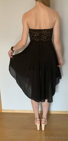 Čierne asymetrické letné šaty - 5