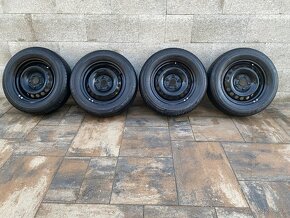 LETNA SADA PLECHOVE DISKY 5x112 R15 + LETNE PNEU BRIDGESTONE - 5