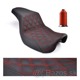 Harley Davidson Dyna 06-17 SADDLEMEN SEAT STEP UP LS RED DYN - 5