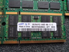 predám pamäte (ram) pre notebooky 2gb DDR2 - 5