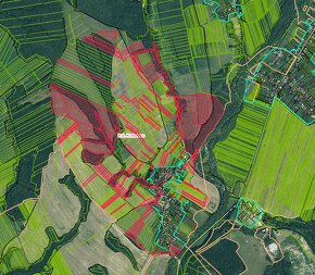 Krušinec – 2.550 m2 PÔDA a LES – Na predaj - 5