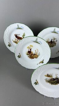 Tanierová súprava, NOVÁ, poľovnícky porcelán - 5