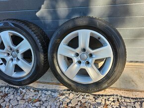 Alu Disky AUDI 5x112+ Celoročné PNEU 225/55 R16 Hankook - 5