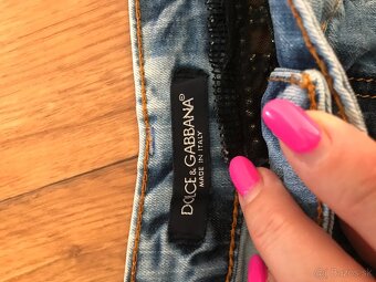 DOLCE&GABBANA originál jeansova minisukna S/M - 5