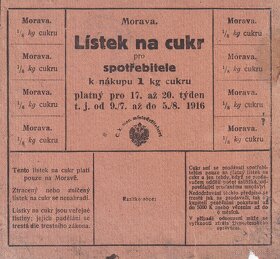 Staré prídelové listy na cukor a na mydlo - 5