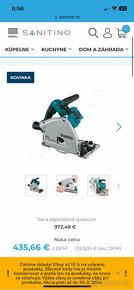 Makita Náradie - 18V AKU ponorná píla 165 mm, - 5