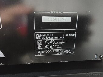 Kenwood KX-3030 kazetový deck Made in Japan - 5