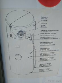 Teplovodný bojler z Tepelným čerpadlom 2,2 kw - 280l - 5