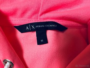 Ružová mikina s kapucňou zn. Armani Exchange originál - 5