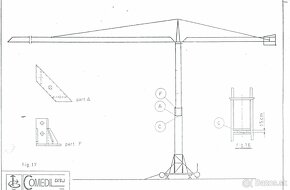 Predám stavebný žeriav na diaľkové ovládanie Comedil G 28-6 - 5