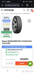 NEXEN  Winguard WT1 235/65 R16 c ZIMNE PNEU - 5