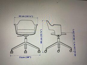 Kancelarsky stol Ikea a dve konferencne stolicky ikea - 5