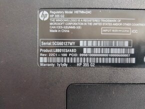 rozpredám notebook Hp 355 G2 - 5